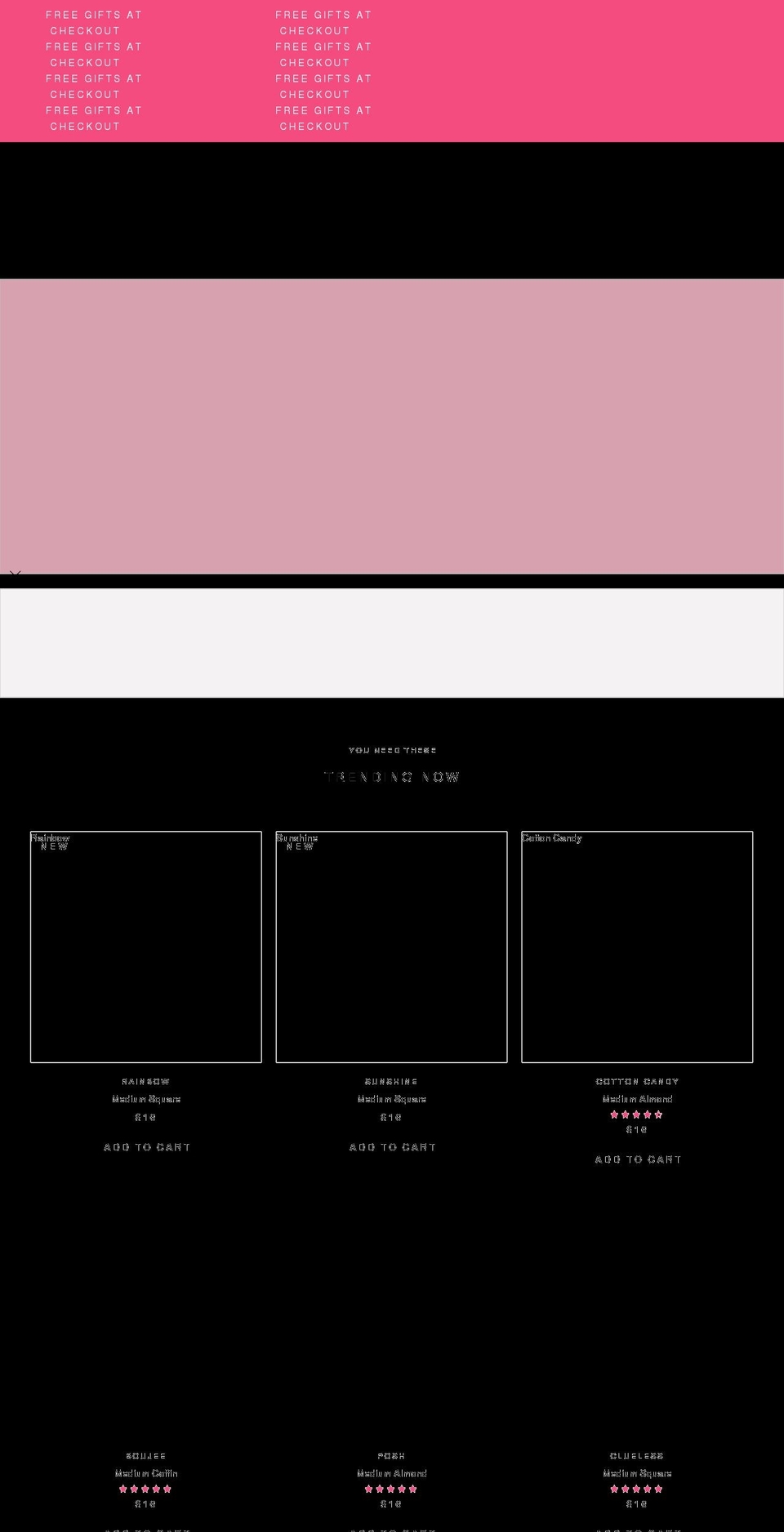 glossi-nails.myshopify.com shopify website screenshot