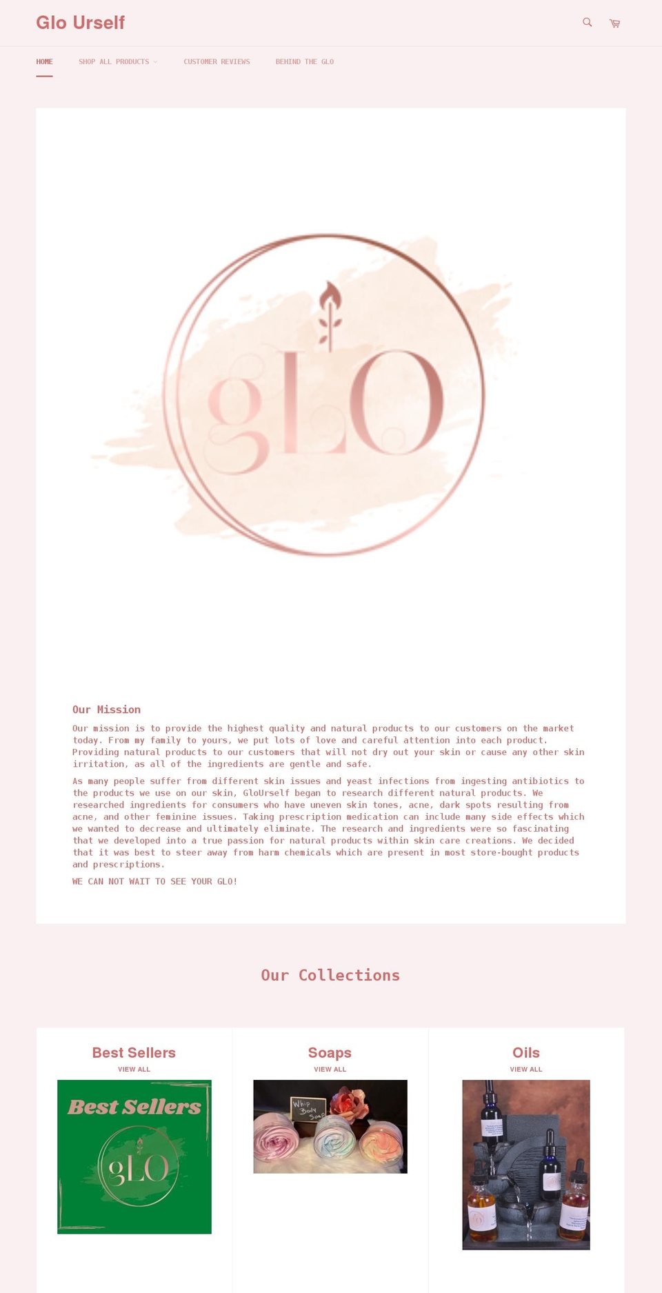 glourself.com shopify website screenshot