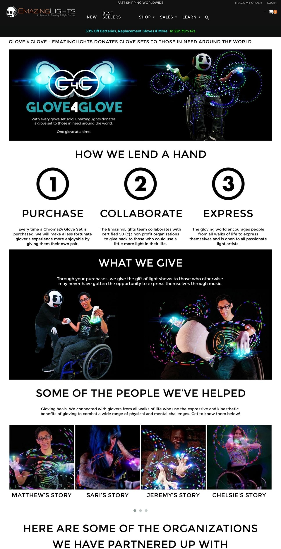 glove4glove.com — Shopify storefront screenshot