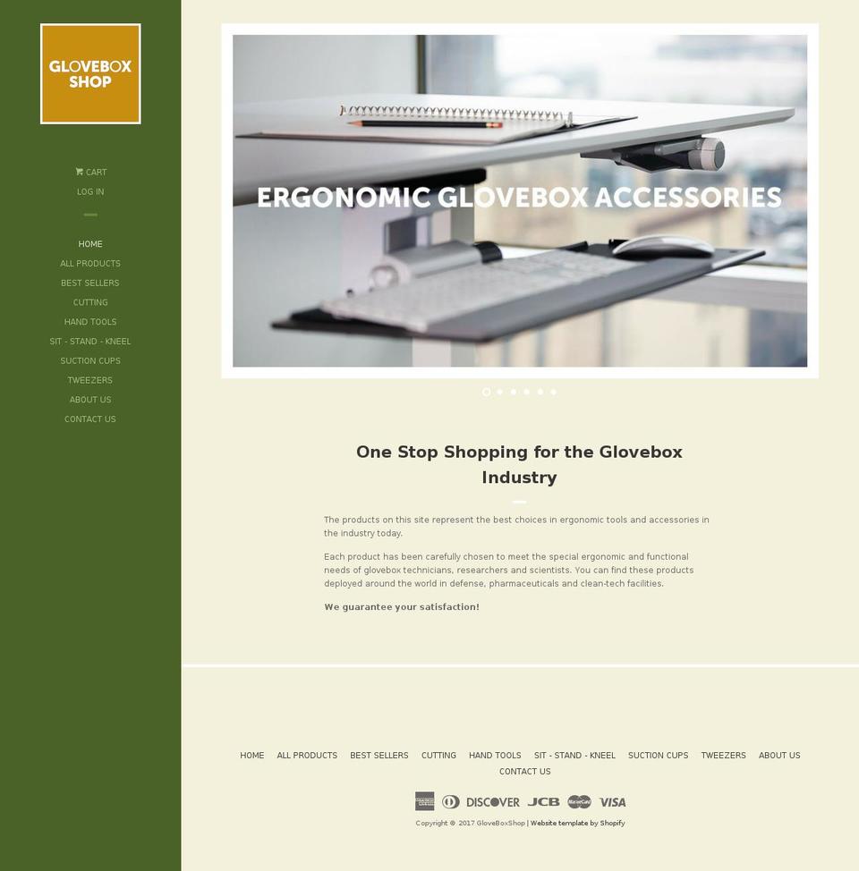 gloveboxshop.net shopify website screenshot