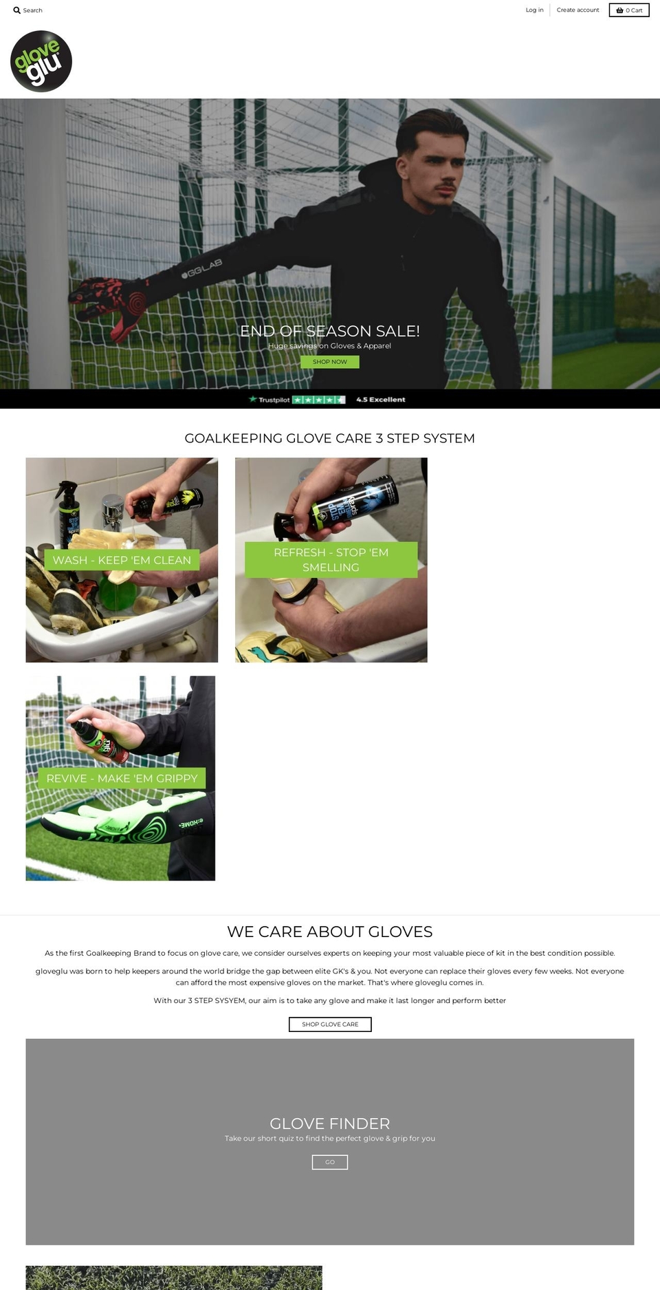 gloveglu.com shopify website screenshot