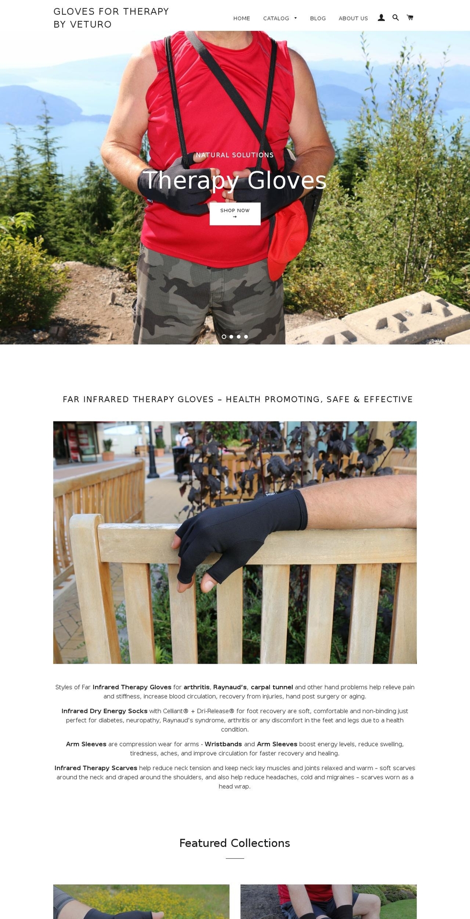 glovesfortherapy.com shopify website screenshot