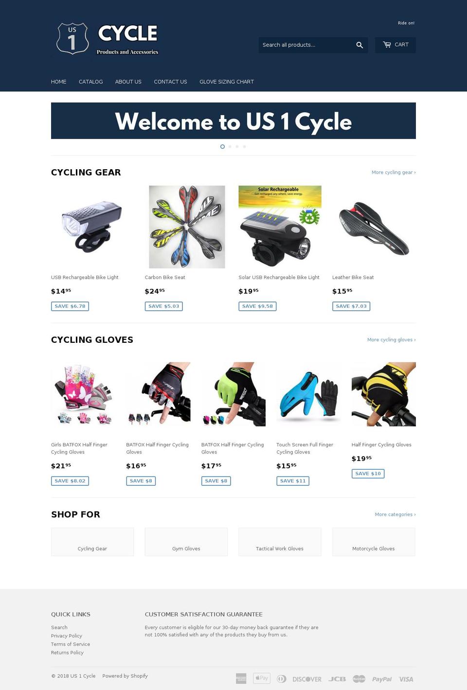 glovesgalaxy.com — Shopify storefront screenshot