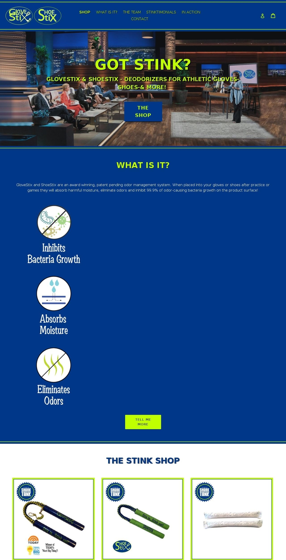 glovestix.net shopify website screenshot