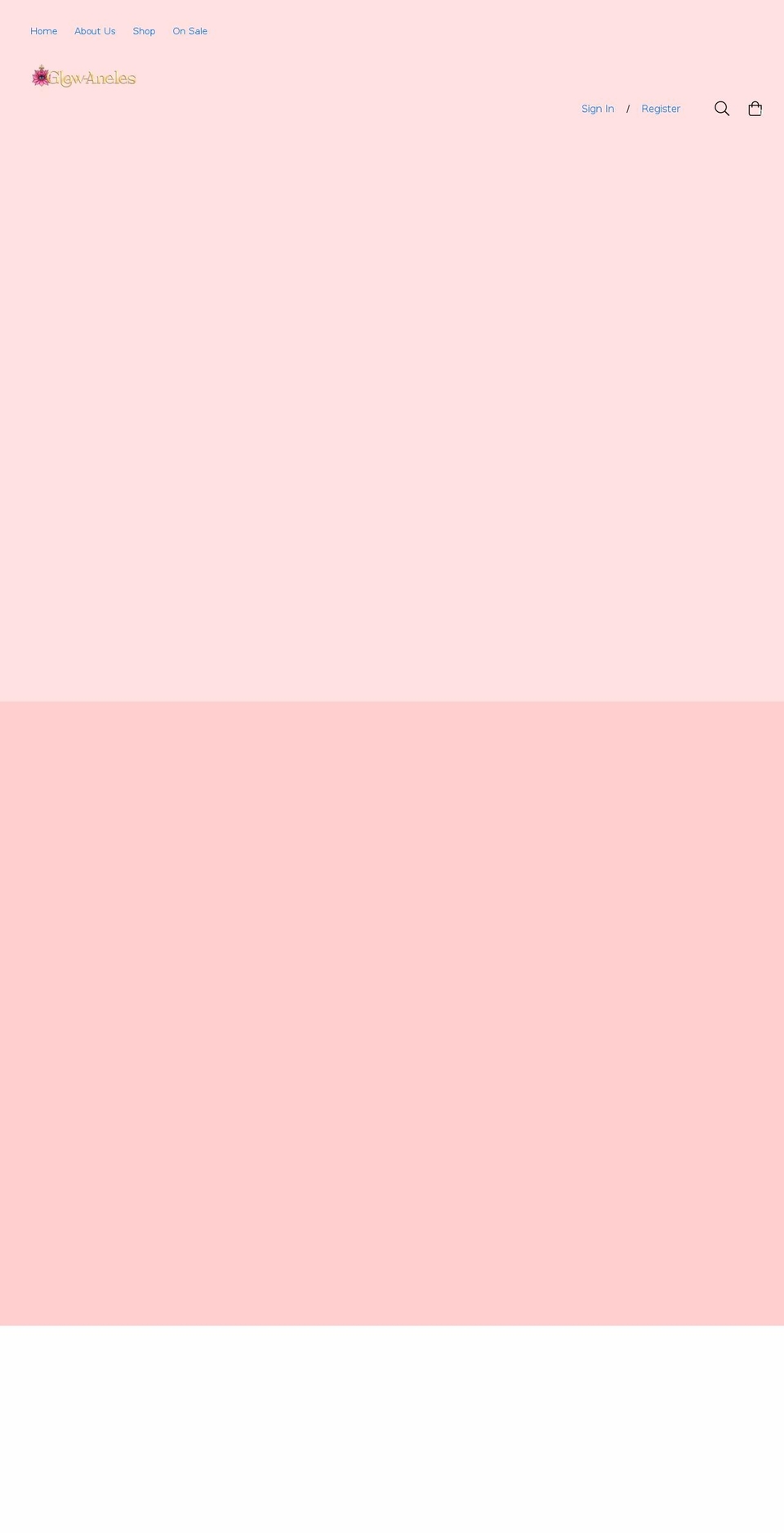 glow-aneles.com shopify website screenshot