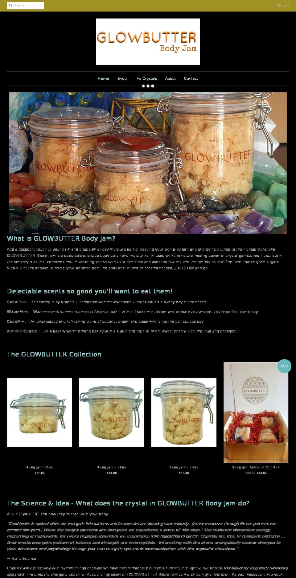 glowbutter.com shopify website screenshot