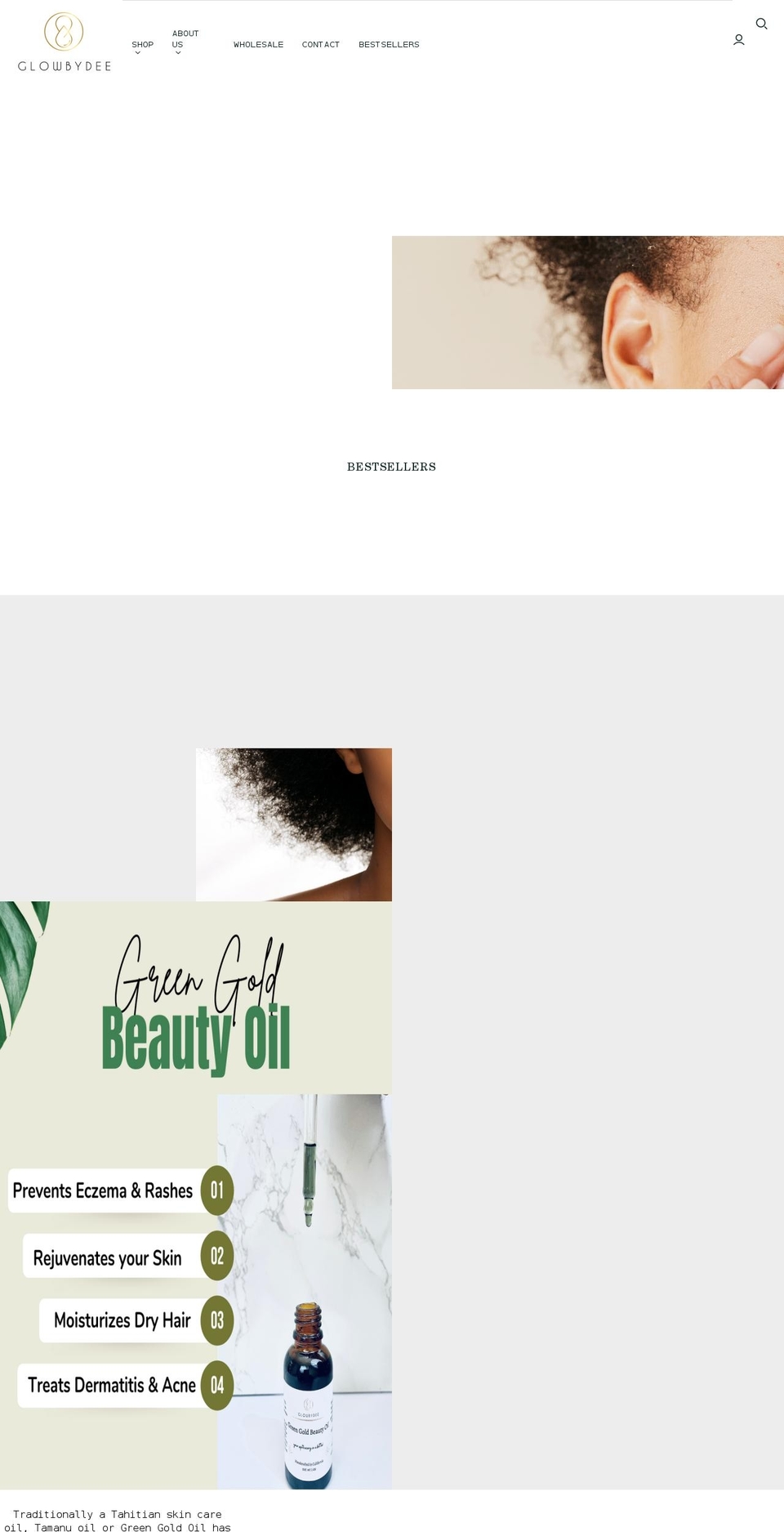 glowbydee.com shopify website screenshot