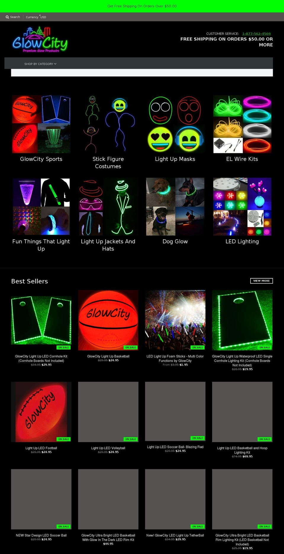 glowcity.com — Shopify storefront screenshot
