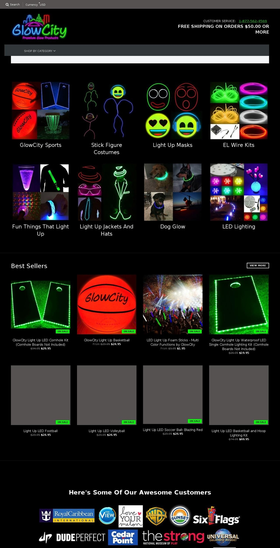 glowcraze.com — Shopify storefront screenshot