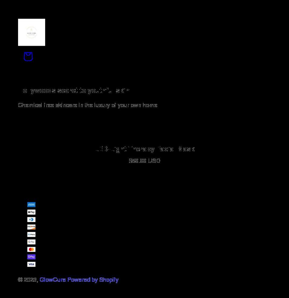 glowcure.com shopify website screenshot