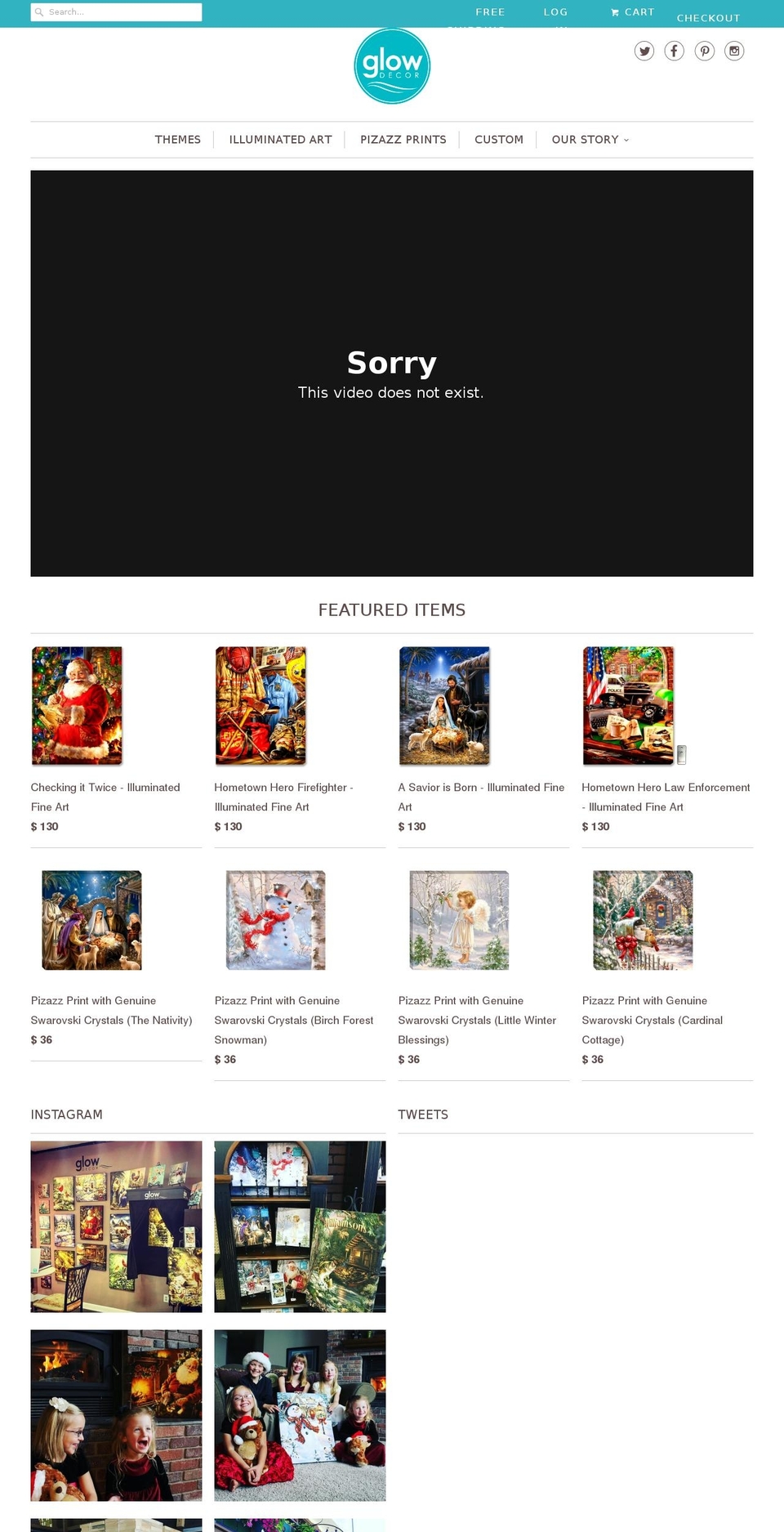 glowdecor.com shopify website screenshot