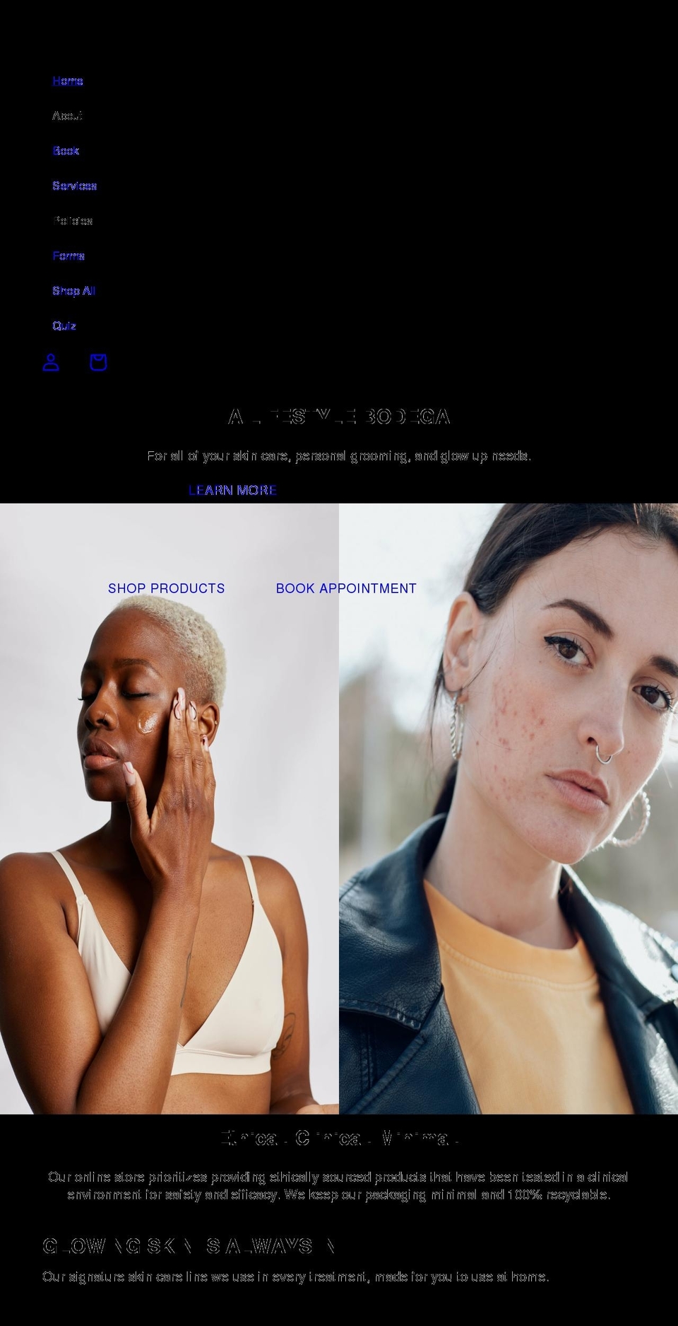 glowdega.com shopify website screenshot