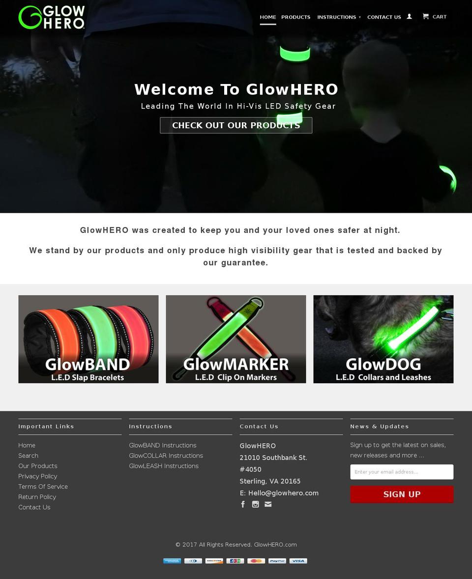 glowgear.com shopify website screenshot