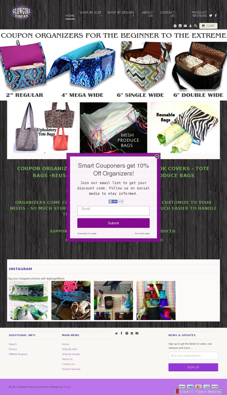 glowgirlfibers.info shopify website screenshot