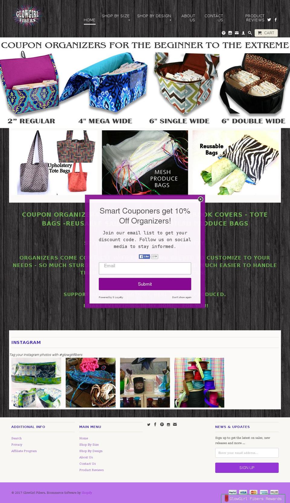 glowgirlfibers.net shopify website screenshot