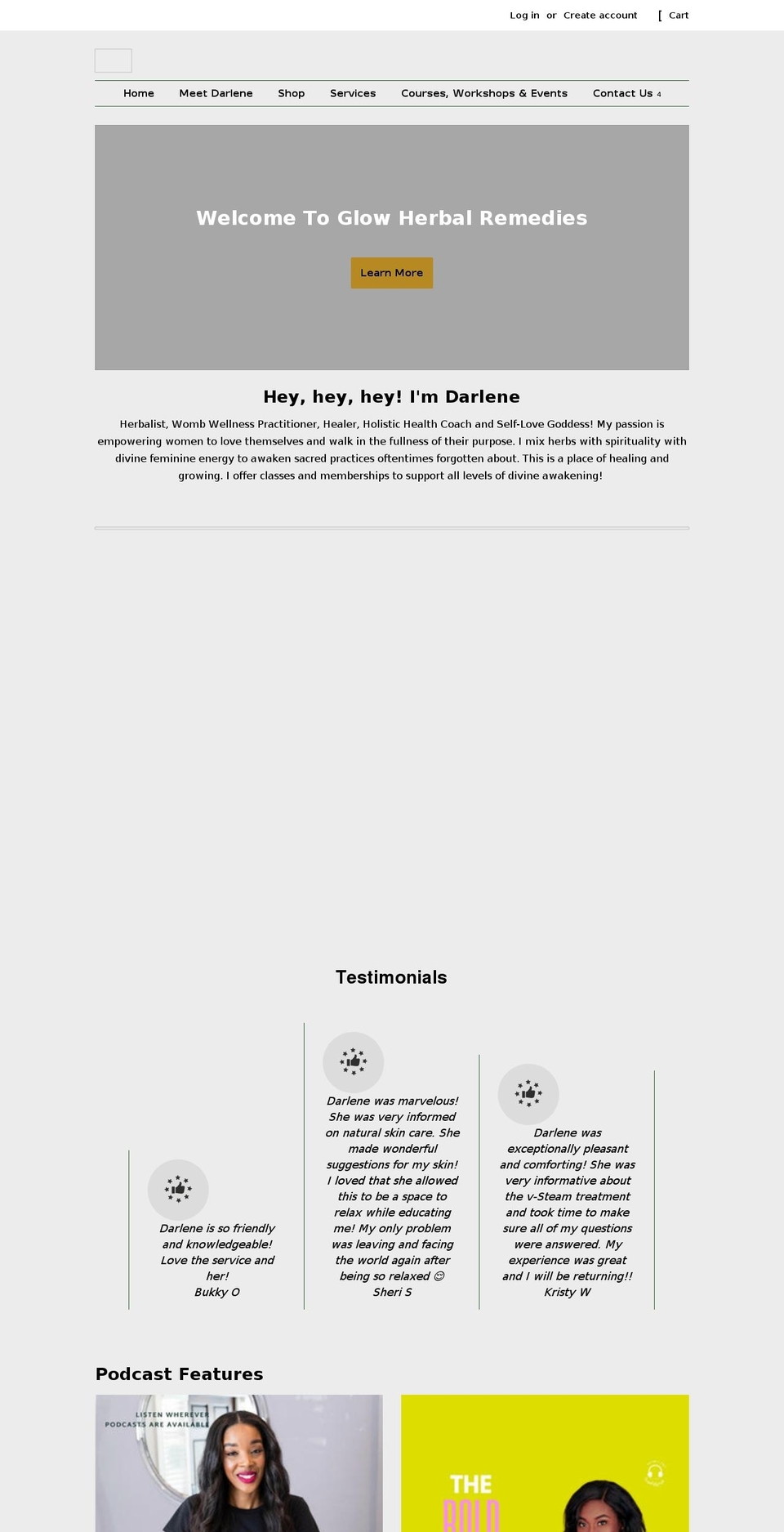 glowherbalremedies.com shopify website screenshot