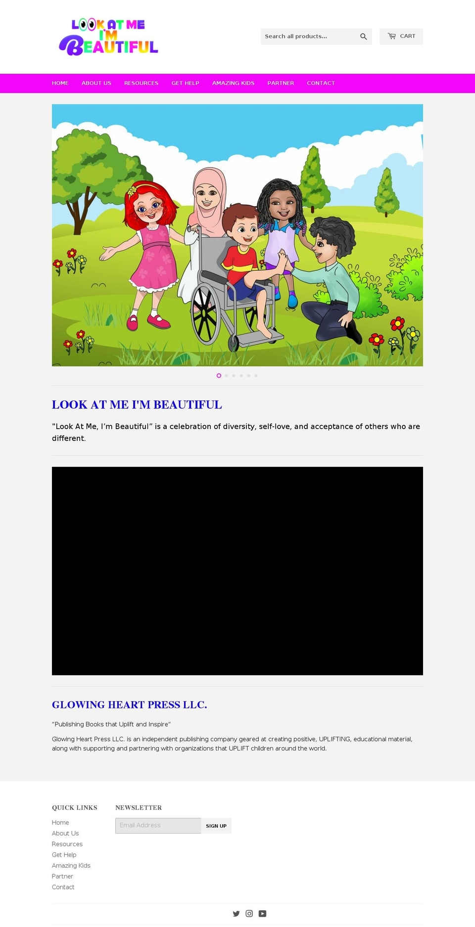 glowingheartpress.com — Shopify storefront screenshot