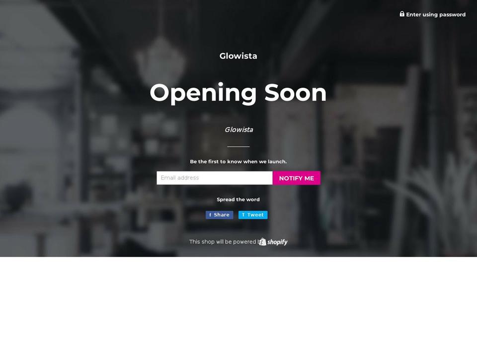 glowista.com — Shopify storefront screenshot