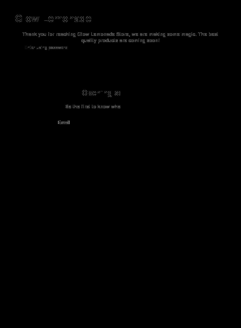 glowlemonade.com shopify website screenshot