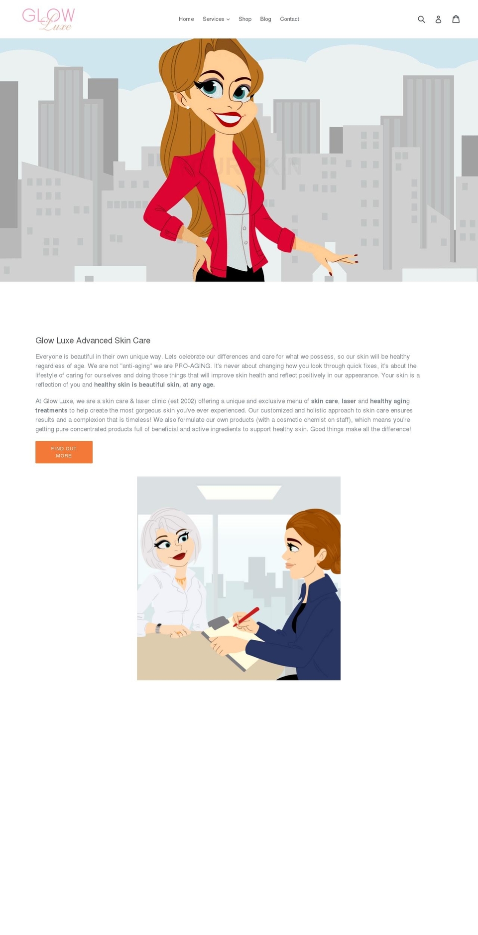 glowluxe.com — Shopify storefront screenshot