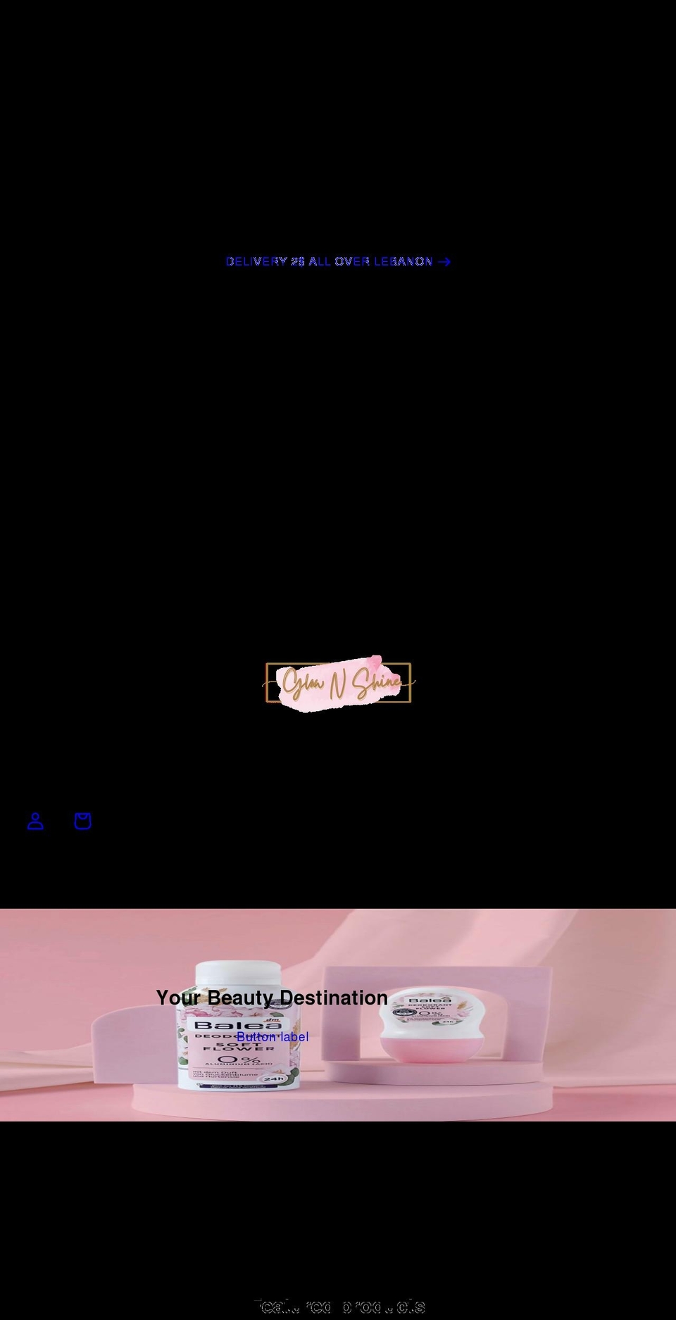 glownshinelb.com shopify website screenshot