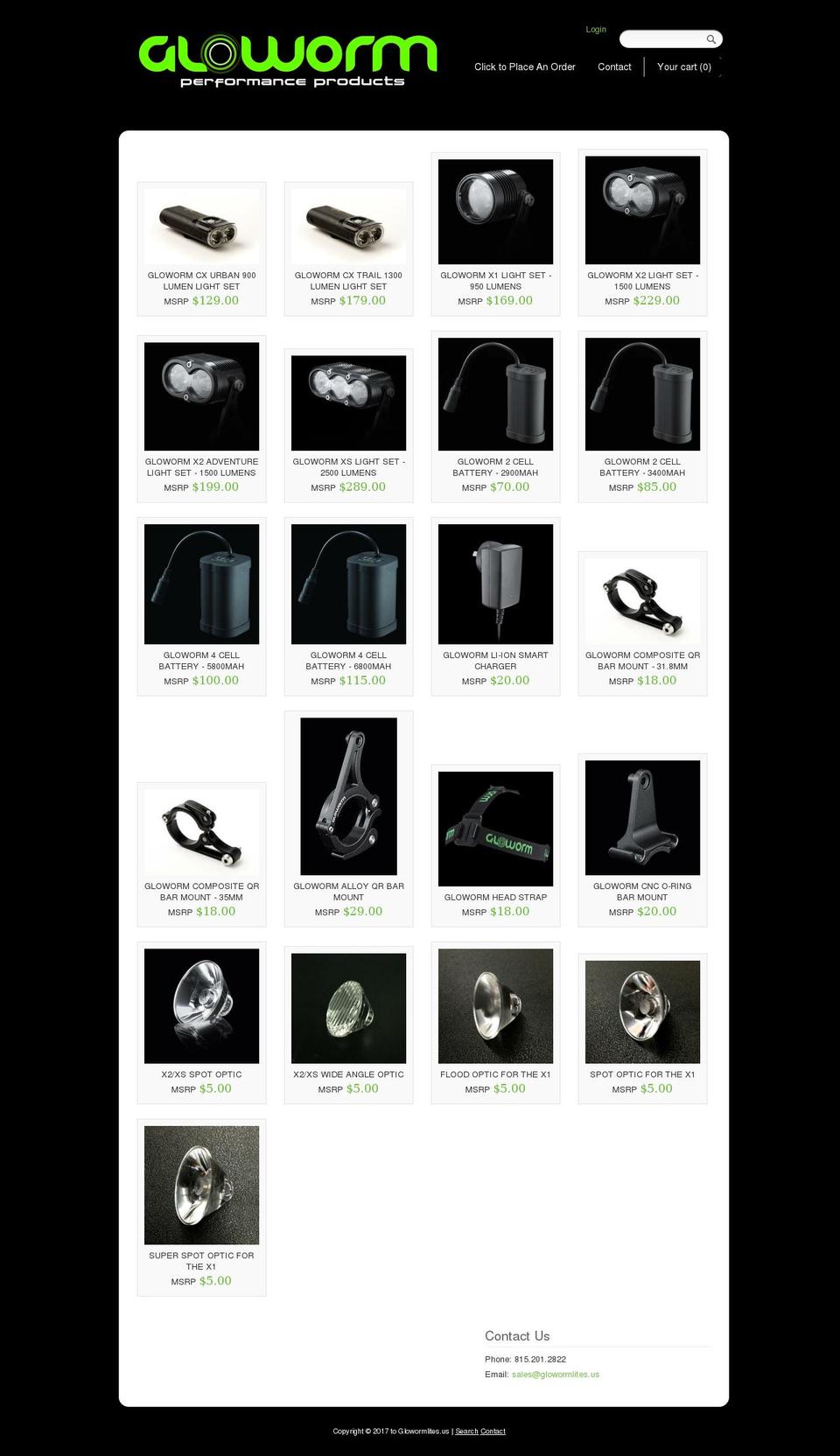 glowormlites.us shopify website screenshot