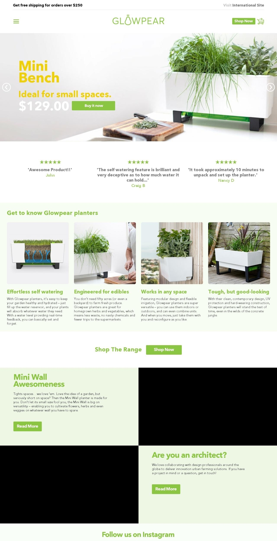 GlowPear Shopify theme site example glowpearco.com