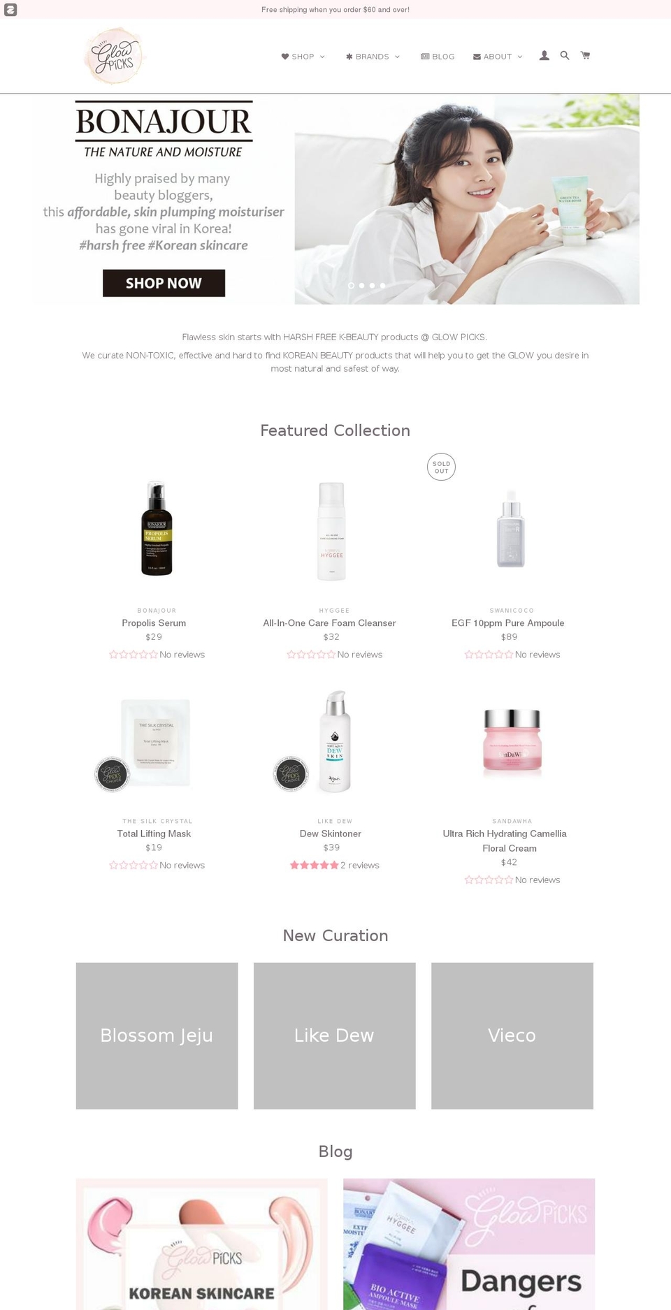 glowpicks.com.au shopify website screenshot