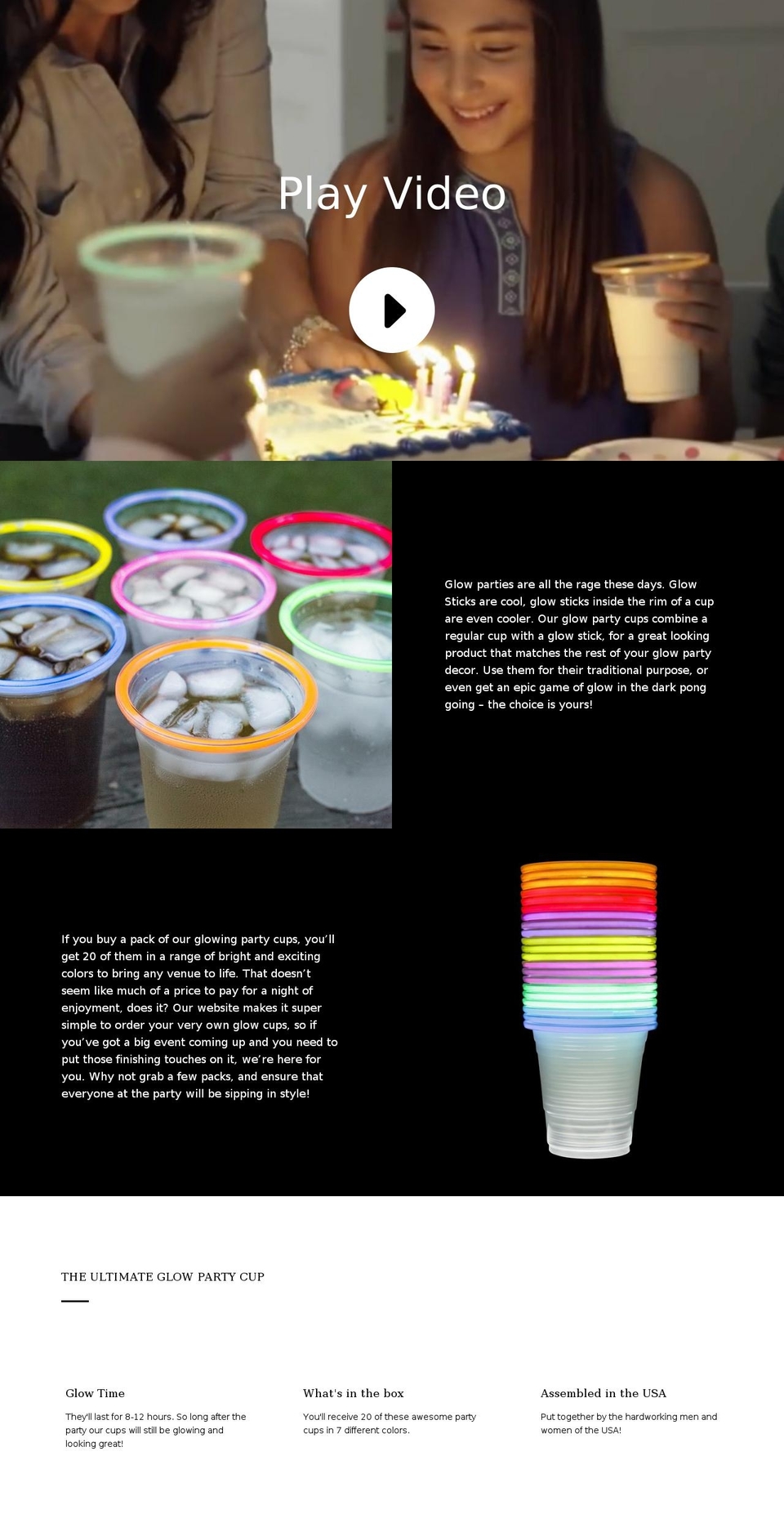 glowprocups.com shopify website screenshot