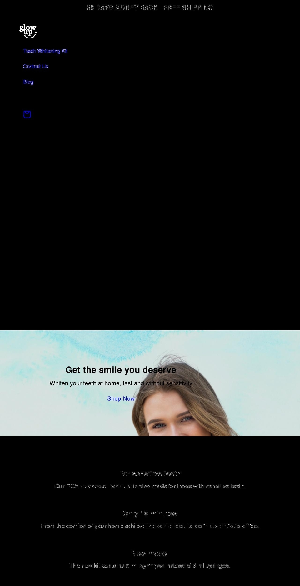 glowupyou.com shopify website screenshot