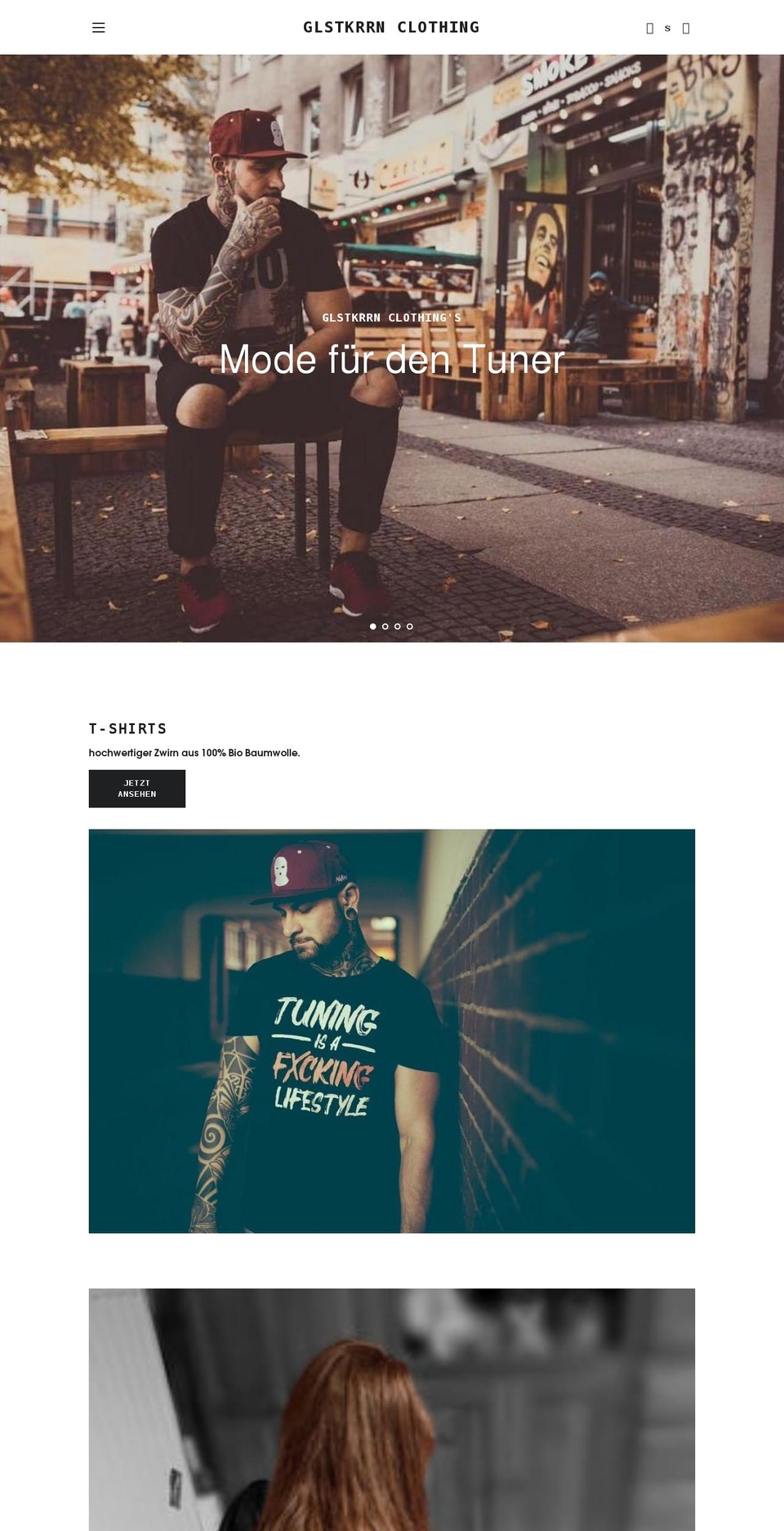 glstkrrn-clothing.com — Shopify storefront screenshot