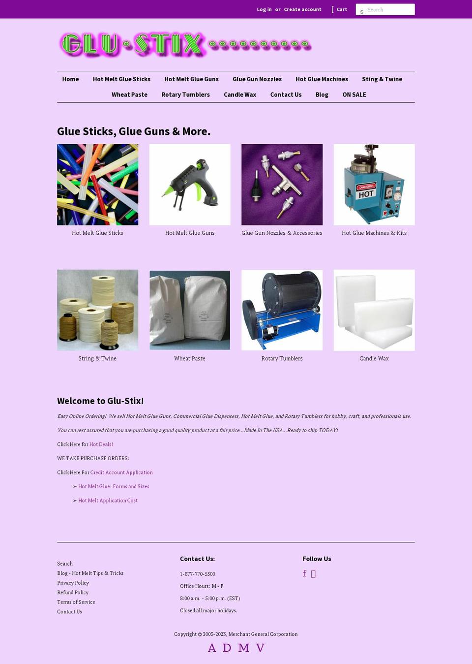 glu-stix-online.com — Shopify storefront screenshot