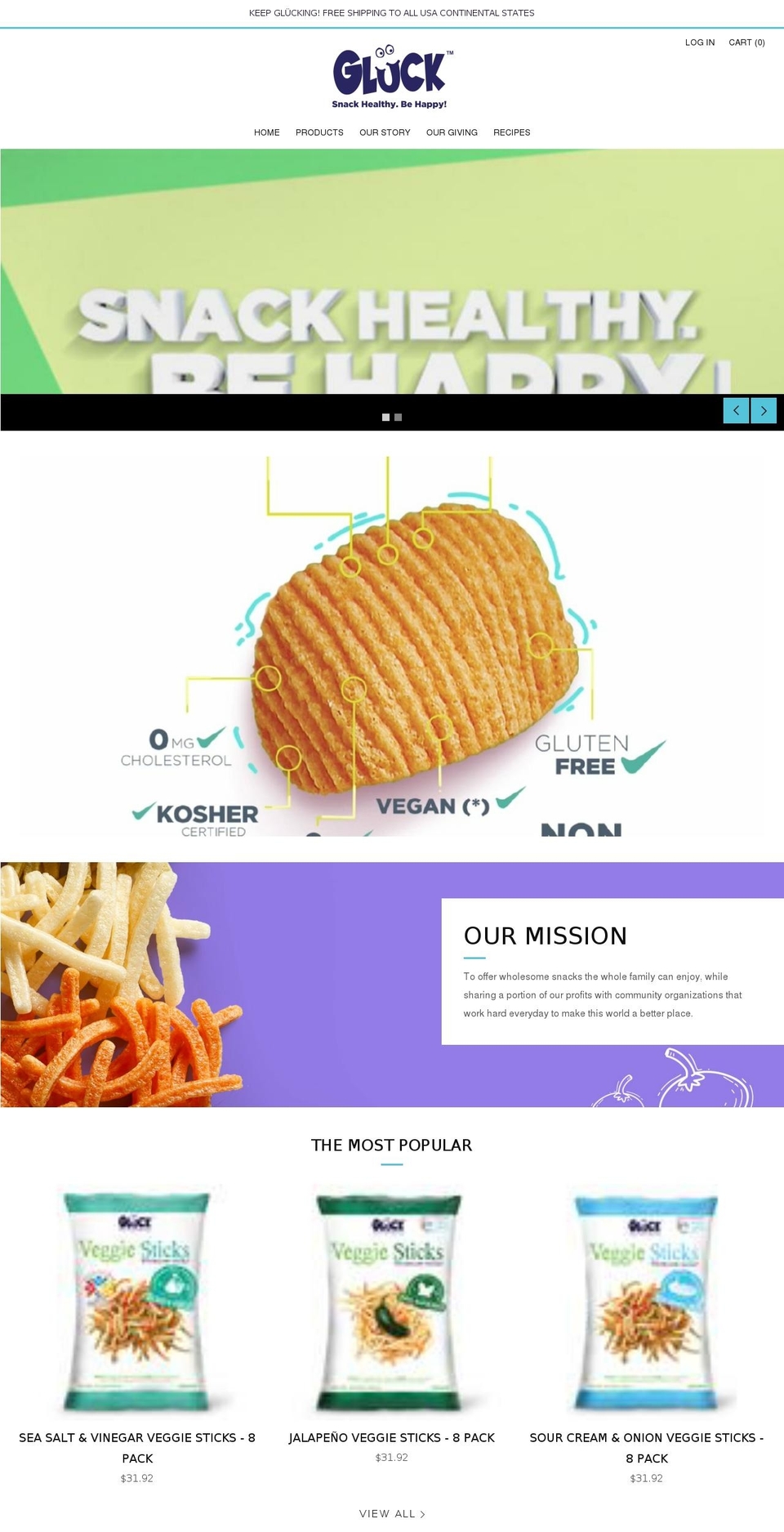 gluckbrands.com shopify website screenshot
