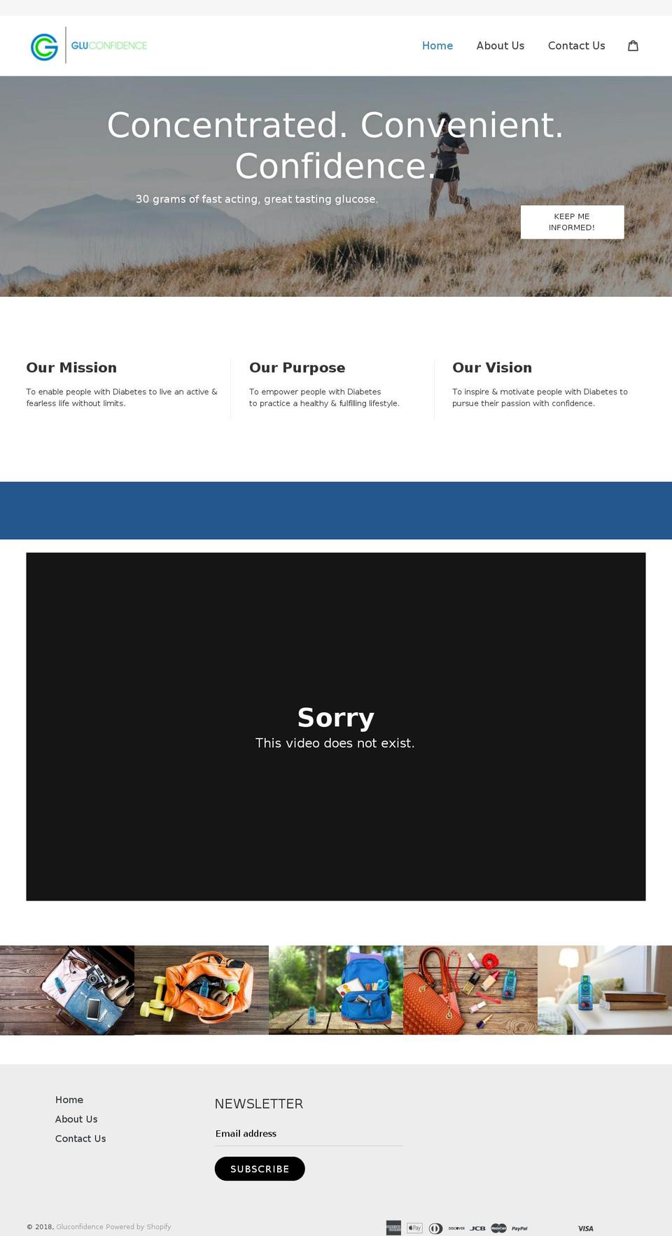 gluconfidence.com shopify website screenshot