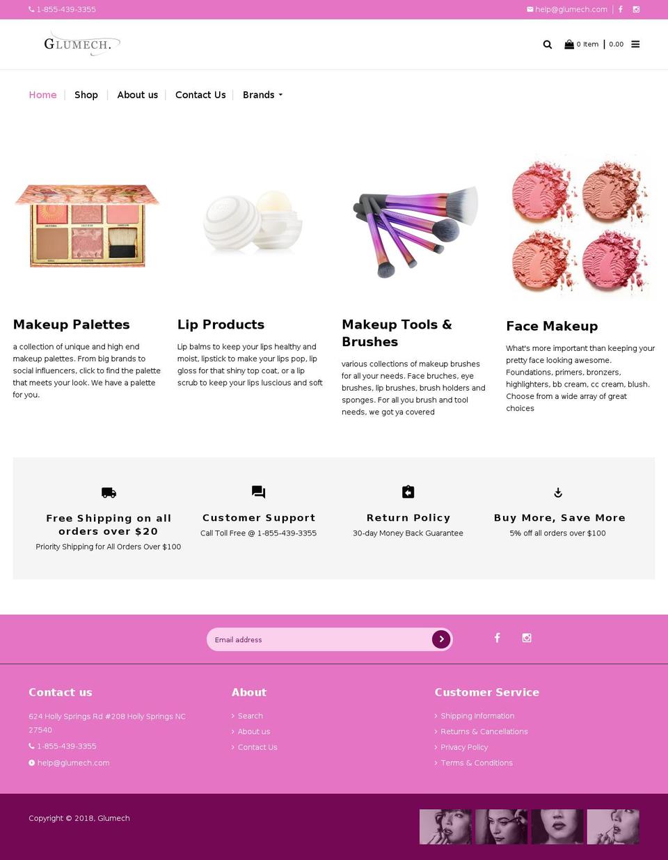 home-v1 Shopify theme site example glumech.com