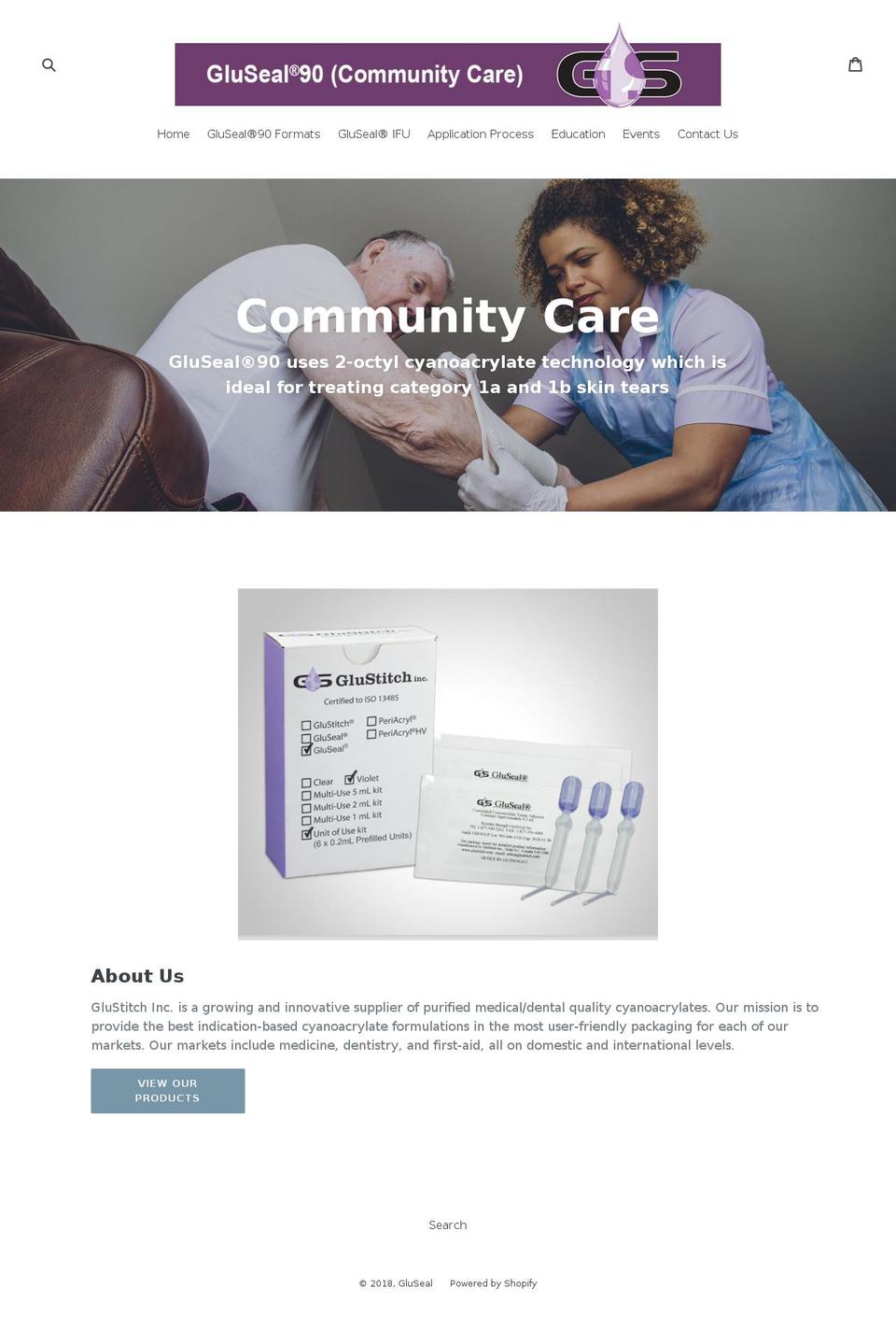 gluseal.com — Shopify storefront screenshot