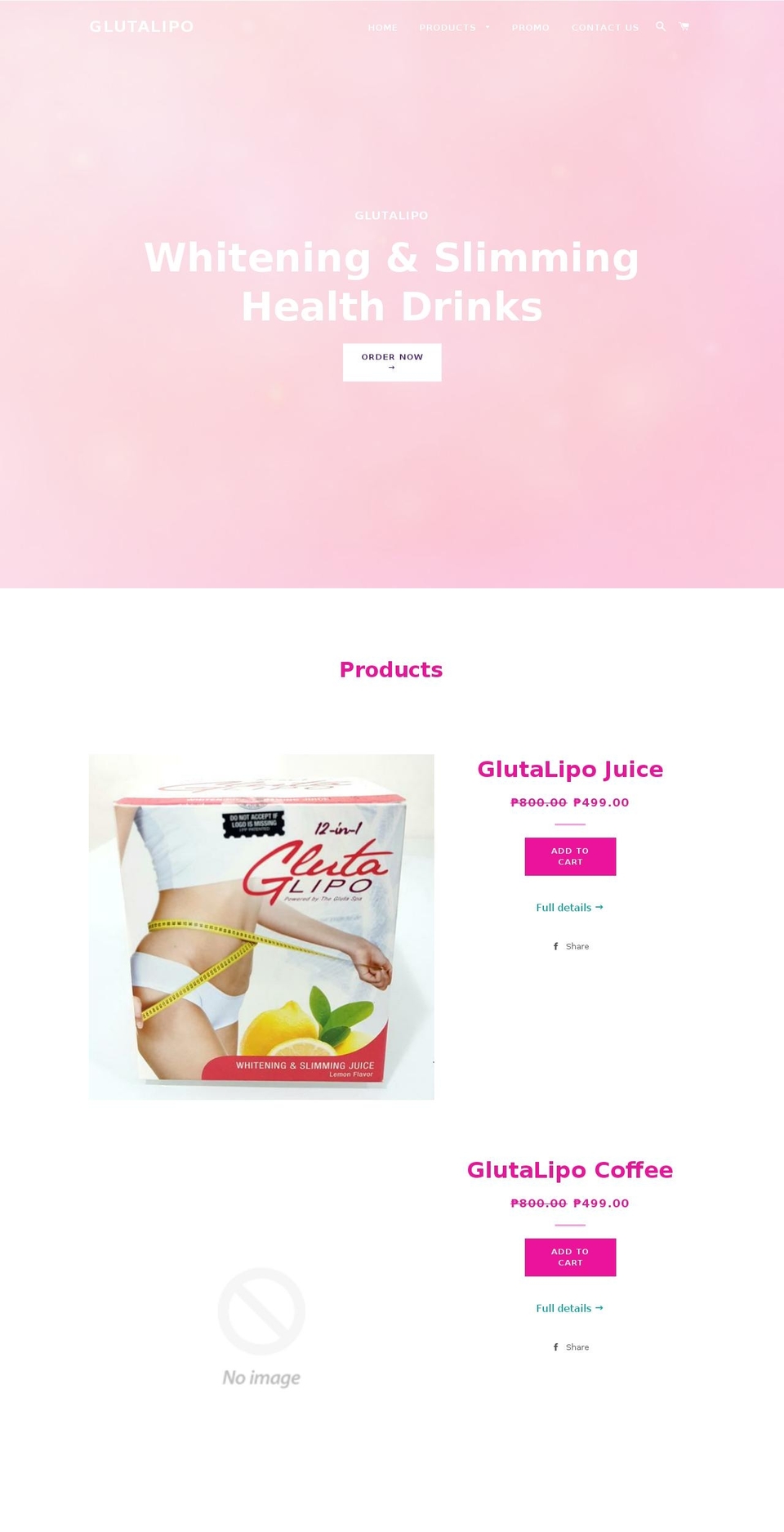 glutalipo.com — Shopify storefront screenshot