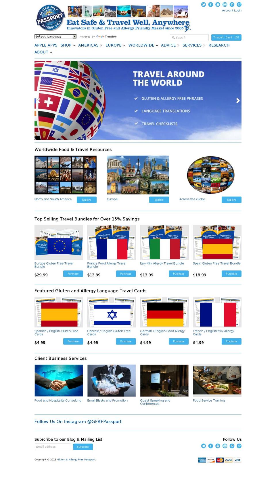 glutenfreeblog.com shopify website screenshot