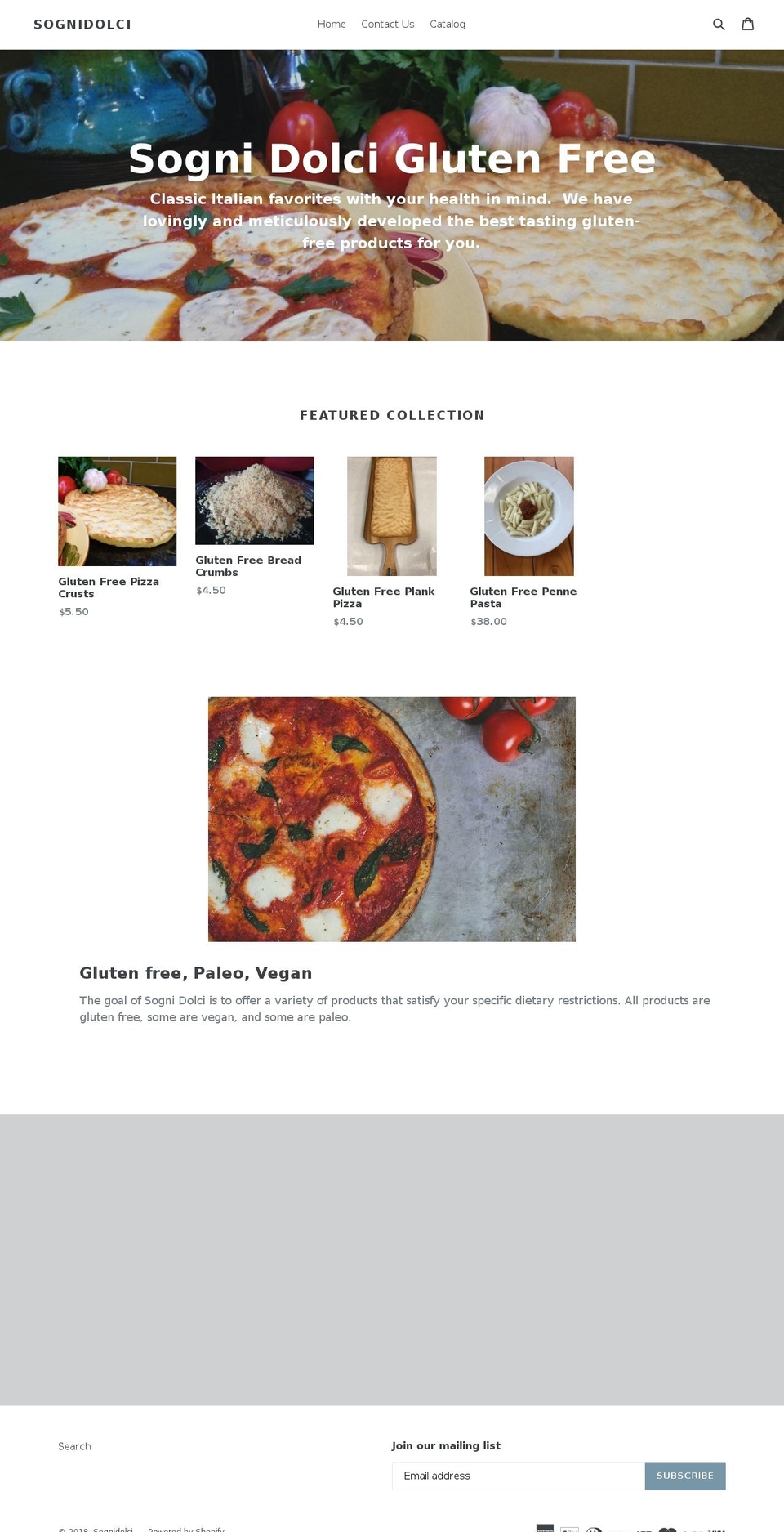glutenfreecd.com — Shopify storefront screenshot