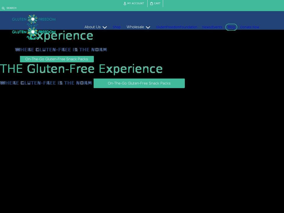 glutenfreedomforall.com shopify website screenshot