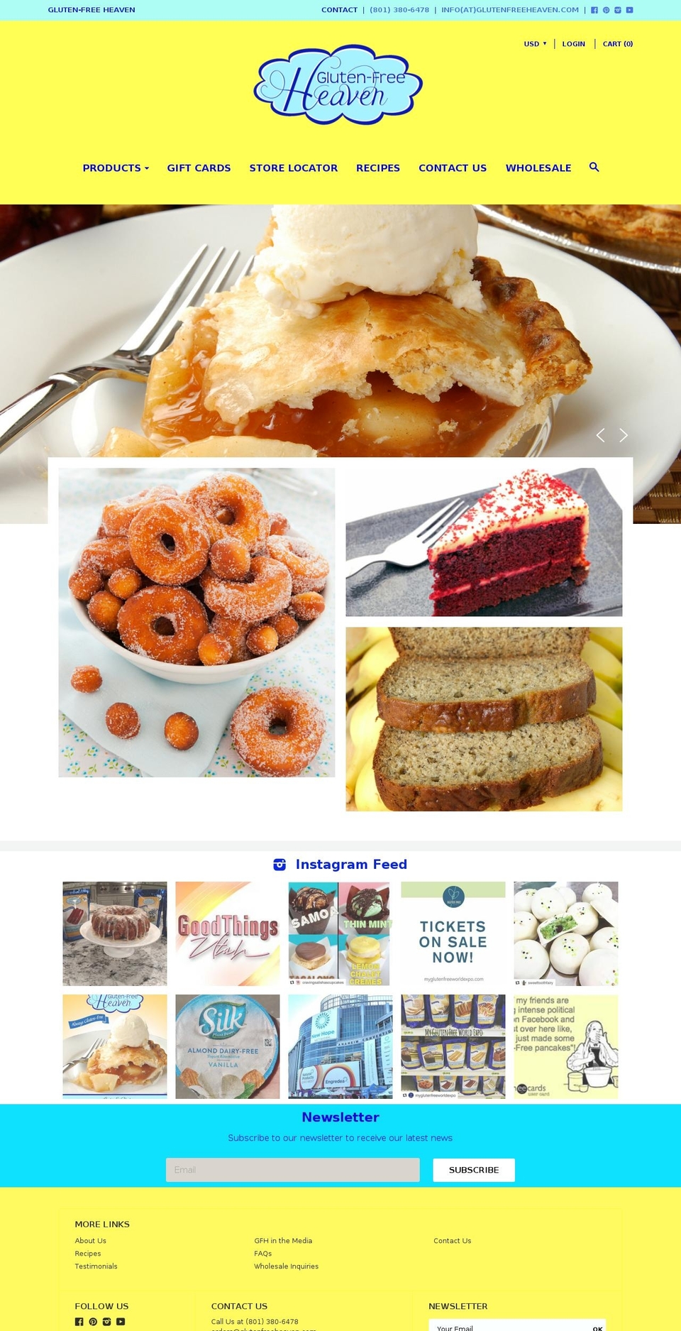 glutenfreeheaven.com shopify website screenshot