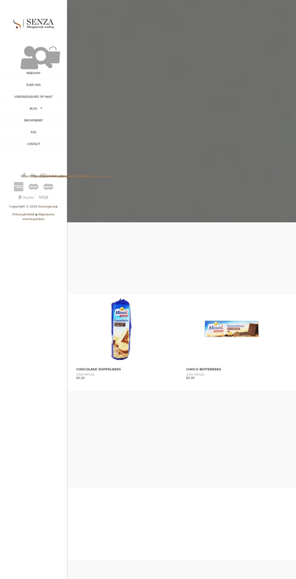 glutenvrijonline.be shopify website screenshot