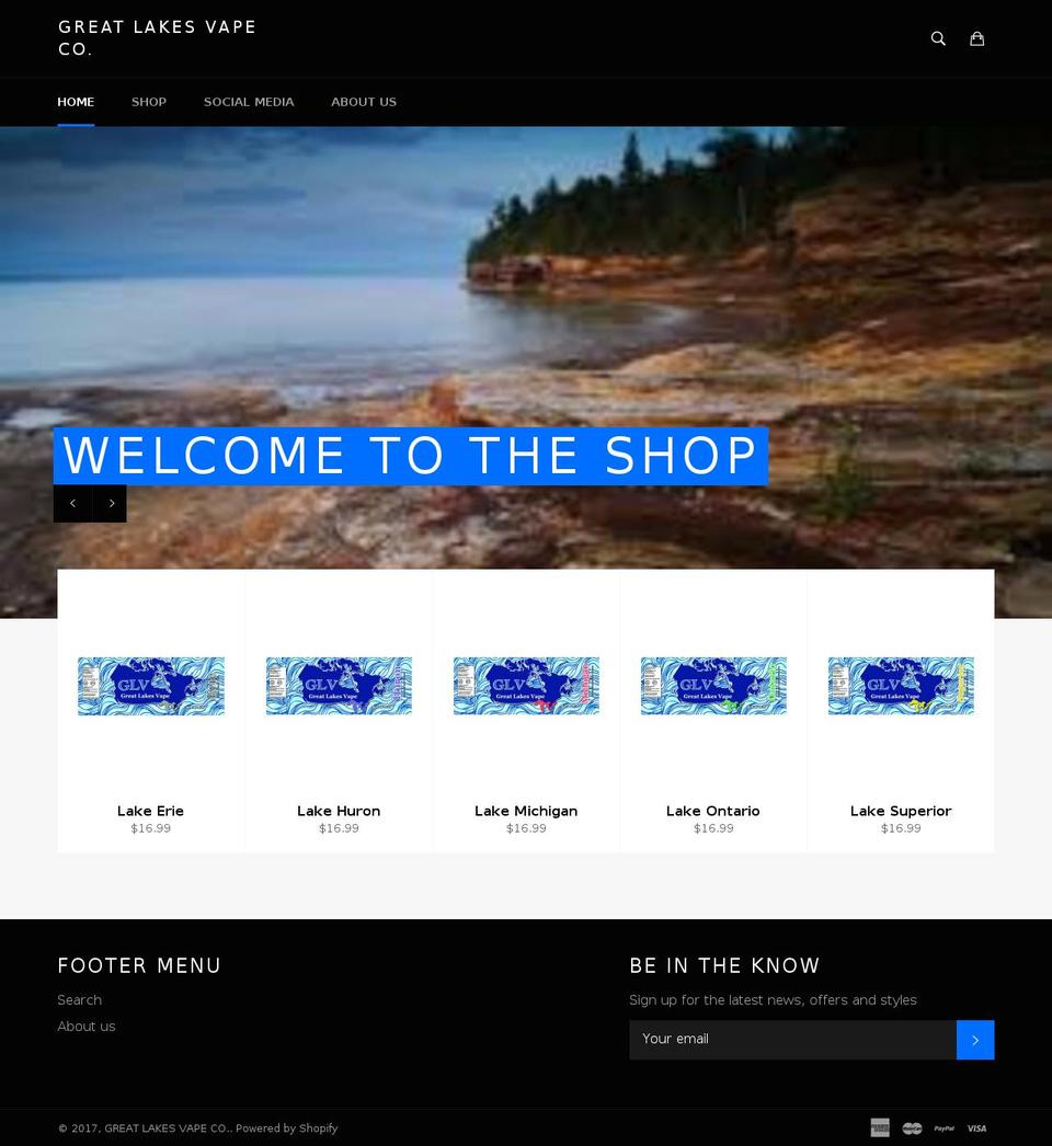 glvape.com shopify website screenshot