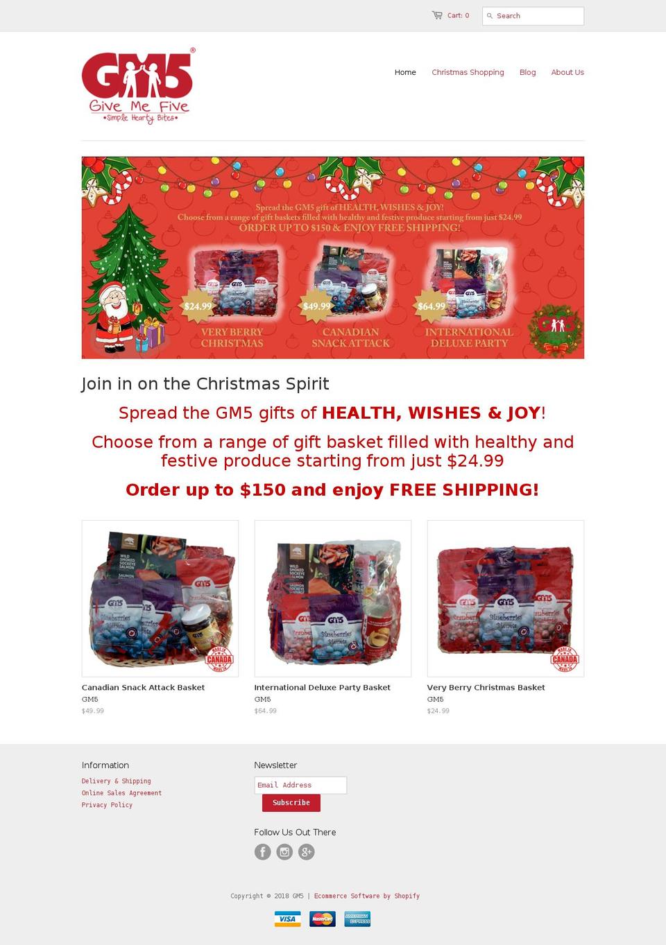 gm5.ca shopify website screenshot