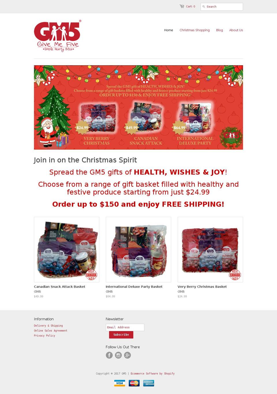 gm5canada.com shopify website screenshot
