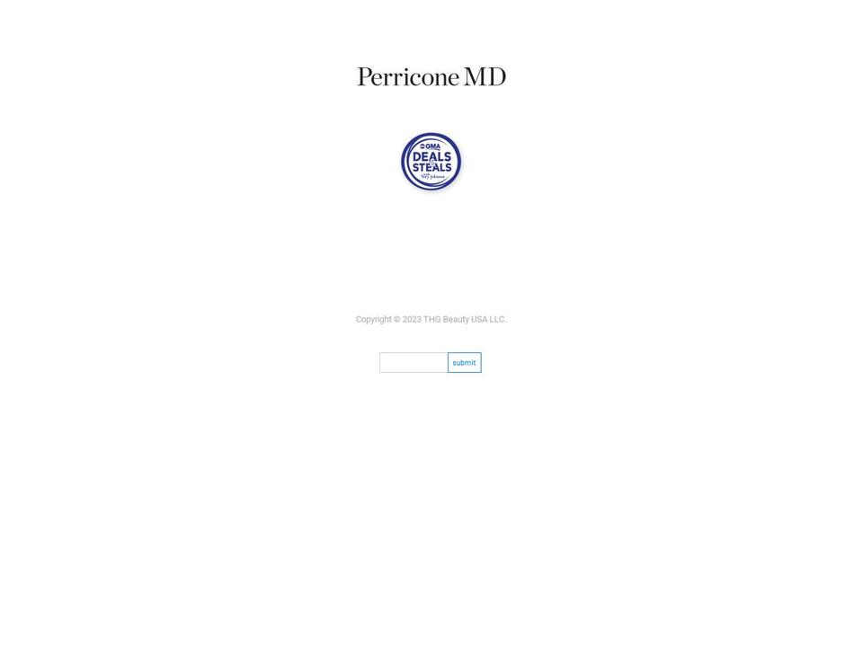 gma-perricone.com shopify website screenshot