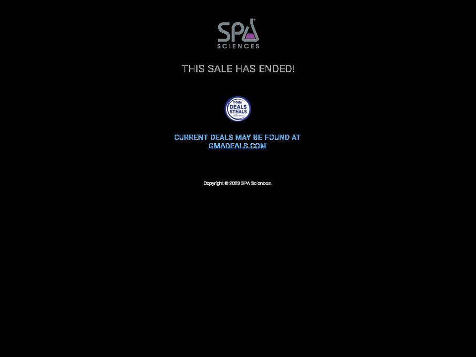 gma-spasciences.com shopify website screenshot