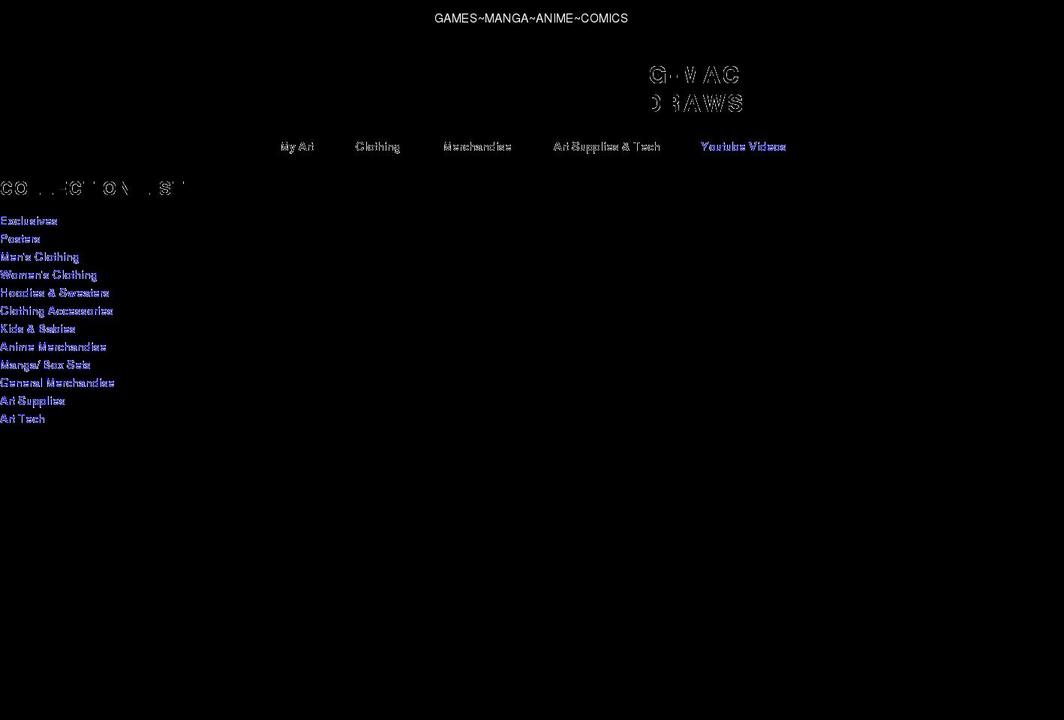 gmacdraws.com shopify website screenshot