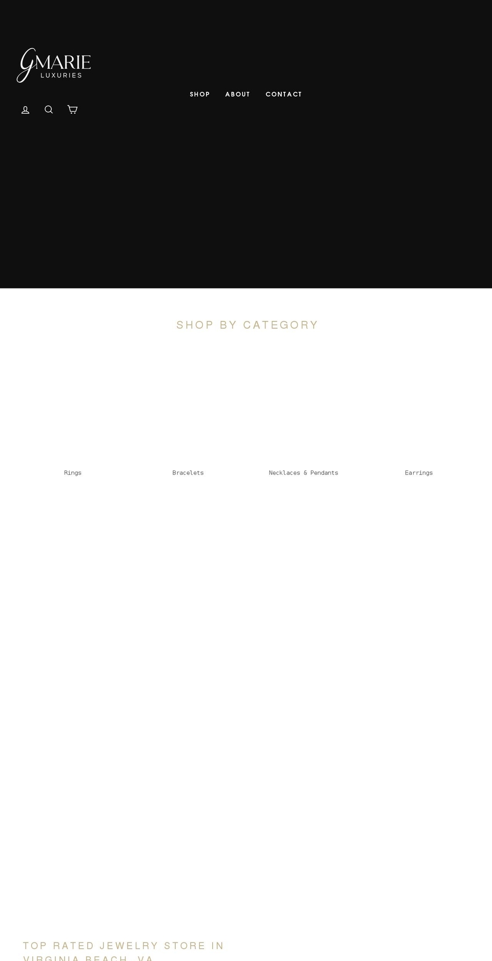 GemFind Silver Theme Shopify theme site example gmarie.com