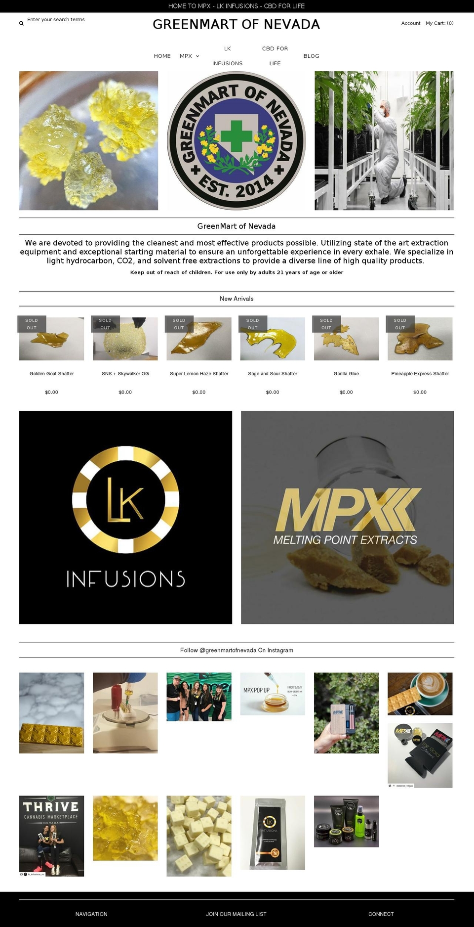 gmartofnevada.com — Shopify storefront screenshot
